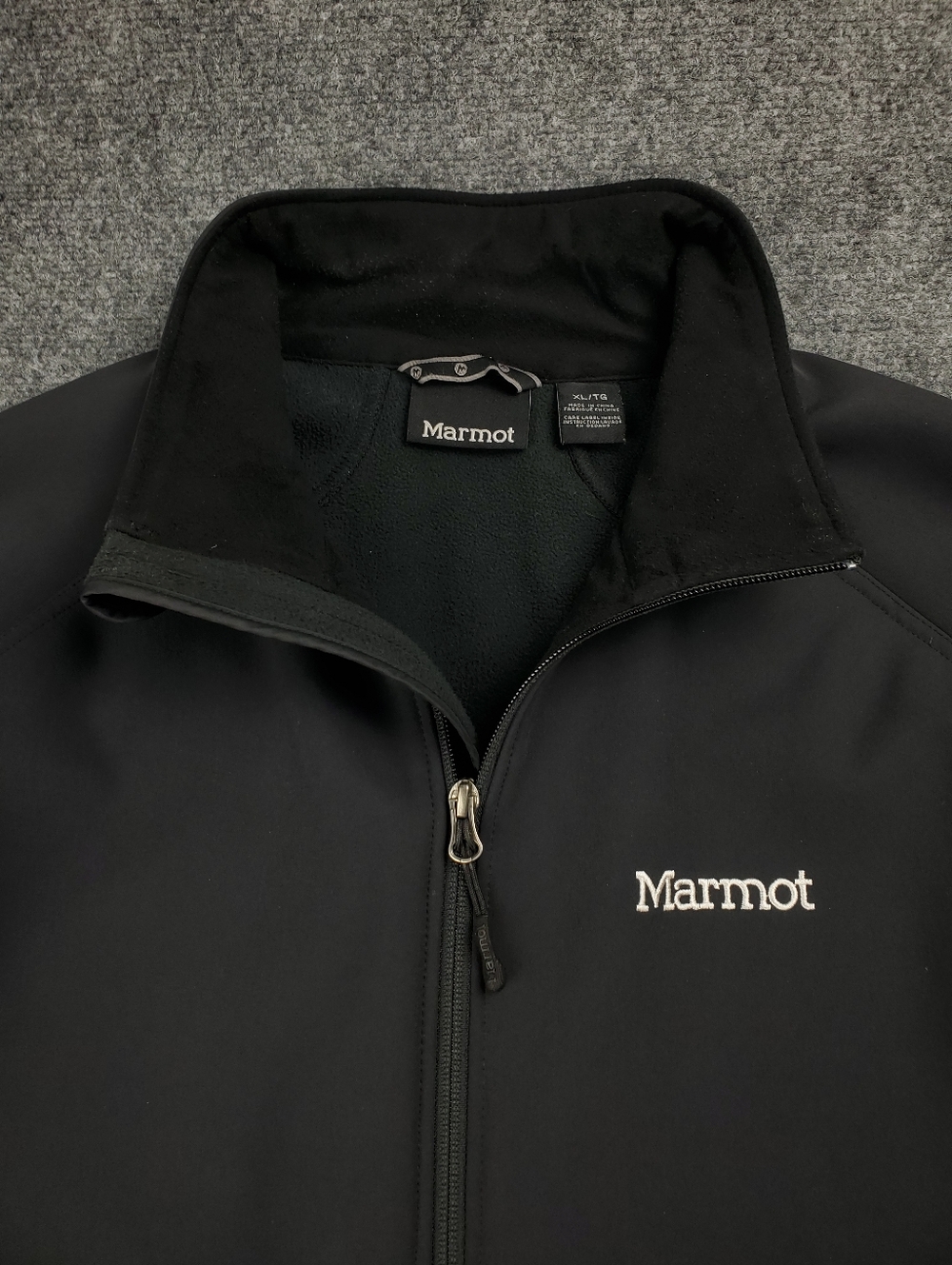 Marmot Jacket Mens XL Gravity Fleece Lined Windproof Softshell Performance Black - Picture 5 of 9